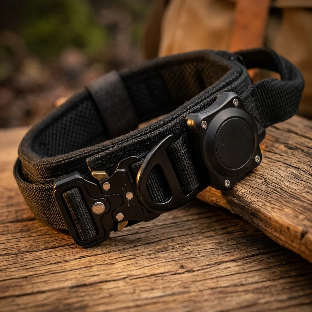 Doggo Guard AirTag collar laid out for the homepage featured offer