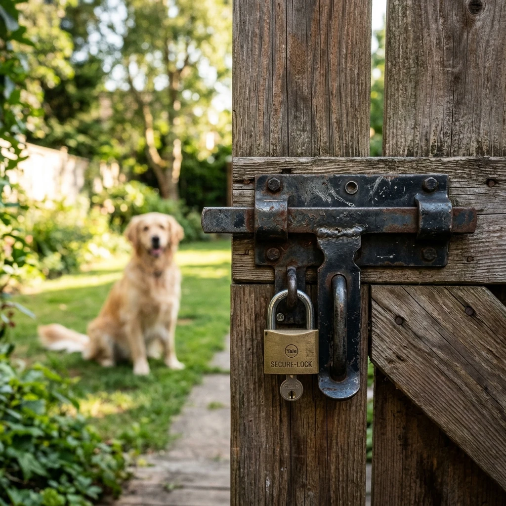 Secure Metal Gate Latch